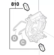 Balais charbon réf. 2 609 003 994 BOSCH